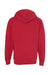 Independent Trading Company SS4500 Mens Hooded Sweatshirt Hoodie w/ Pouch Pocket Red Flat Back