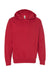 Independent Trading Company SS4500 Mens Hooded Sweatshirt Hoodie w/ Pouch Pocket Red Flat Front
