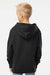 Independent Trading Company SS4001Y Youth Hooded Sweatshirt Hoodie w/ Pouch Pocket Black Model Back