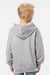 Independent Trading Company SS4001Y Youth Hooded Sweatshirt Hoodie w/ Pouch Pocket Heather Grey Model Back