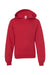 Independent Trading Company SS4001Y Youth Hooded Sweatshirt Hoodie w/ Pouch Pocket Red Flat Front