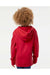 Independent Trading Co. SS4001Y Youth Hooded Sweatshirt Hoodie Red Model Back