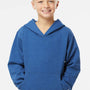Independent Trading Company Youth Hooded Sweatshirt Hoodie w/ Pouch Pocket - Heather Royal Blue