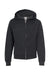 Independent Trading Company SS4001YZ Youth Full Zip Hooded Sweatshirt Hoodie w/ Pockets Heather Charcoal Grey Flat Front