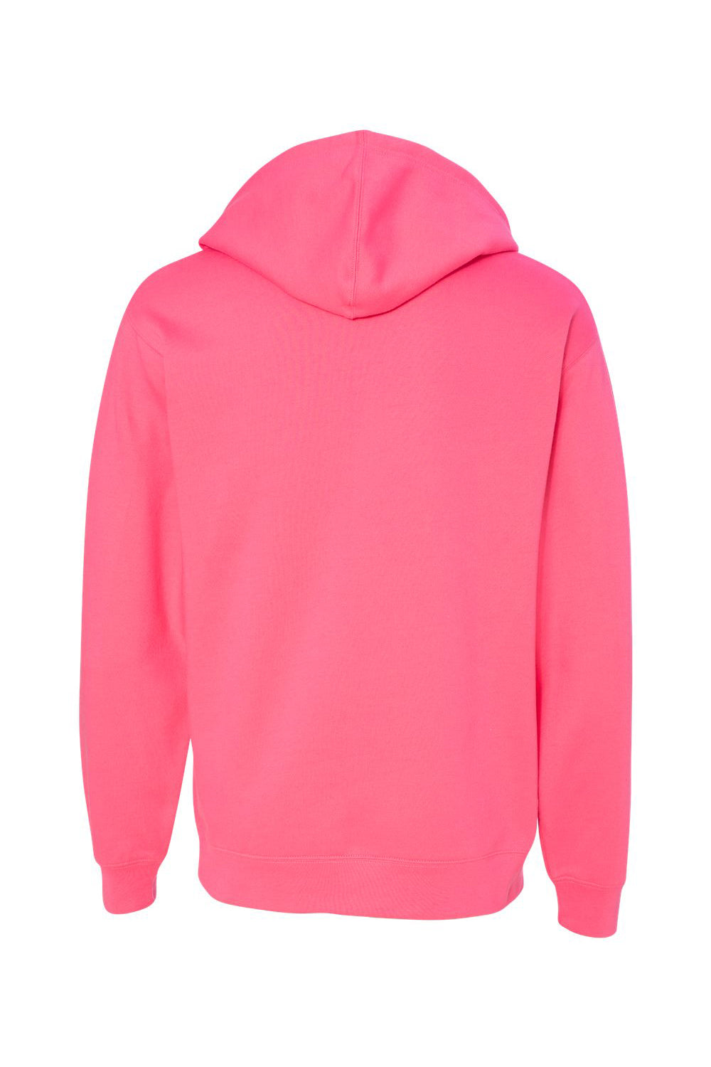 Independent Trading Co. SS4500 Mens Hooded Sweatshirt Hoodie Neon Pink Flat Back