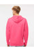 Independent Trading Co. SS4500 Mens Hooded Sweatshirt Hoodie Neon Pink Model Back