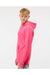 Independent Trading Co. SS4500 Mens Hooded Sweatshirt Hoodie Neon Pink Model Side