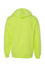 Independent Trading Company SS4500 Mens Hooded Sweatshirt Hoodie w/ Pouch Pocket Safety Yellow Flat Back
