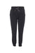 Burnside BU8800 Mens Fleece Jogger Sweatpants w/ Pockets Black Flat Front