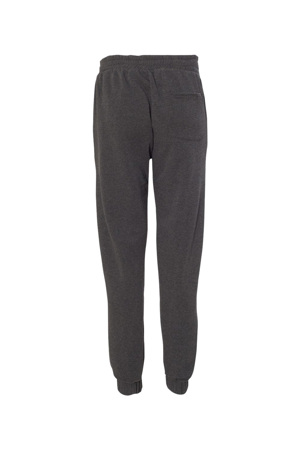 Burnside BU8800 Mens Fleece Jogger Sweatpants w/ Pockets Charcoal Grey Flat Back