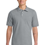 Jerzees Mens Short Sleeve Polo Shirt - Heather Grey