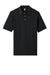 Jerzees 443M Mens Short Sleeve Polo Shirt Black Flat Front