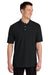 Jerzees 443M Mens Short Sleeve Polo Shirt Black Model Front