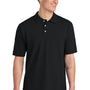 Jerzees Mens Short Sleeve Polo Shirt - Black