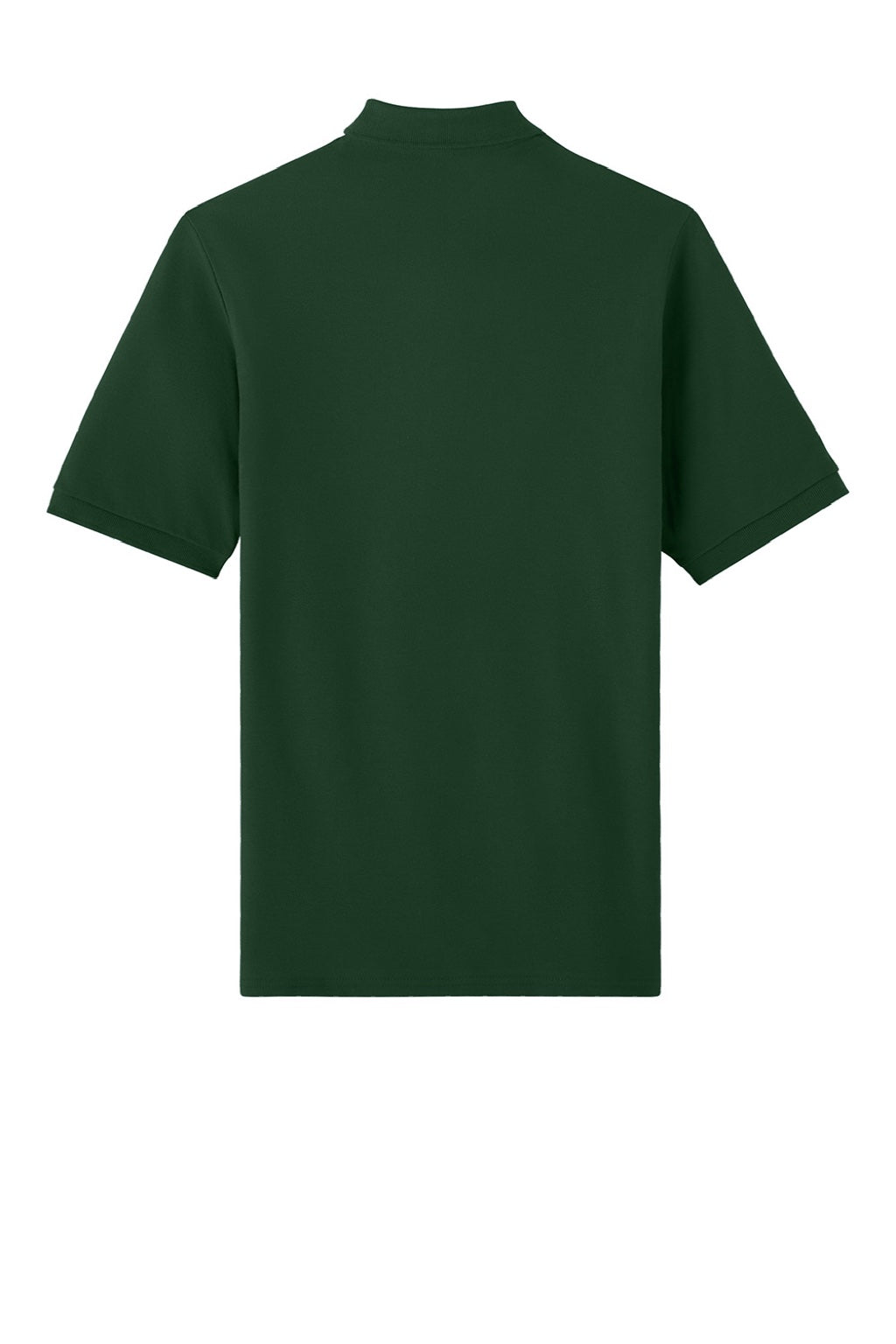 Jerzees 443M Mens Short Sleeve Polo Shirt Forest Green Flat Back