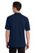 Jerzees 443M Mens Short Sleeve Polo Shirt Navy Blue Model Back