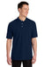 Jerzees 443M Mens Short Sleeve Polo Shirt Navy Blue Model Front