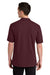 Jerzees 443M Mens Short Sleeve Polo Shirt Maroon Model Back