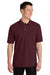 Jerzees 443M Mens Short Sleeve Polo Shirt Maroon Model Front