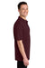 Jerzees 443M Mens Short Sleeve Polo Shirt Maroon Model Side