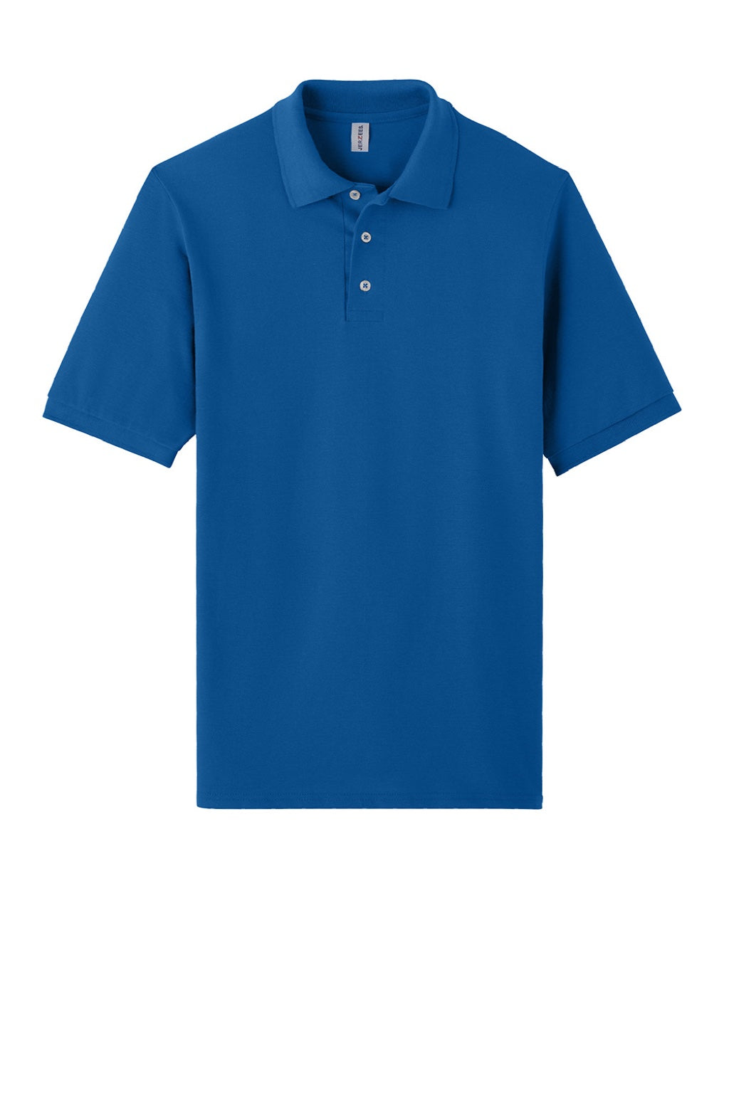 Jerzees 443M Mens Short Sleeve Polo Shirt Royal Blue Flat Front