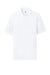 Jerzees 443M Mens Short Sleeve Polo Shirt White Flat Front