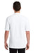Jerzees 443M Mens Short Sleeve Polo Shirt White Model Back