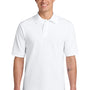 Jerzees Mens Short Sleeve Polo Shirt - White