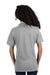 Jerzees 443W Womens Short Sleeve Polo Shirt Heather Grey Model Back