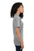 Jerzees 443W Womens Short Sleeve Polo Shirt Heather Grey Model Side