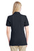 Jerzees 443W Womens Short Sleeve Polo Shirt Black Model Back
