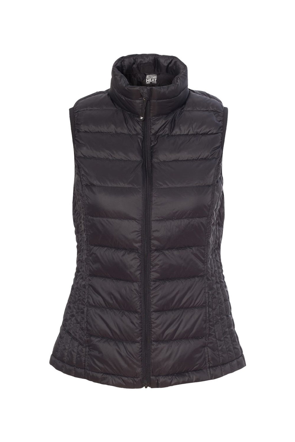 Weatherproof 16700W Womens 32 Degrees Packable Down Wind & Water Resistant Full Zip Vest Black Flat Front