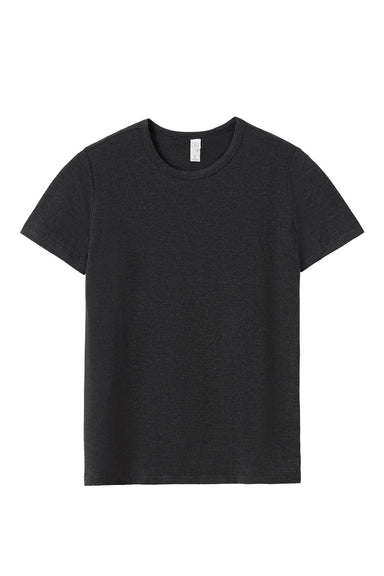 Alternative 4450HM Womens Modal Short Sleeve Crewneck T-Shirt Black Flat Front
