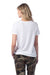 Alternative 4450HM Womens Modal Short Sleeve Crewneck T-Shirt White Model Back
