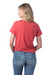 Alternative 4450HM Womens Modal Short Sleeve Crewneck T-Shirt Faded Red Model Back