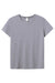 Alternative 4450HM Womens Modal Short Sleeve Crewneck T-Shirt Nickel Grey Flat Front