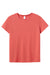 Alternative 4450HM Womens Modal Short Sleeve Crewneck T-Shirt Faded Red Flat Front