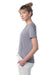 Alternative 4450HM Womens Modal Short Sleeve Crewneck T-Shirt Nickel Grey Model Side