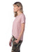 Alternative 4450HM Womens Modal Short Sleeve Crewneck T-Shirt Rose Quartz Pink Model Side