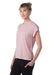 Alternative 4461HM Womens Modal Raw Edge Muscle Tank Top Rose Quartz Pink Model 3Q