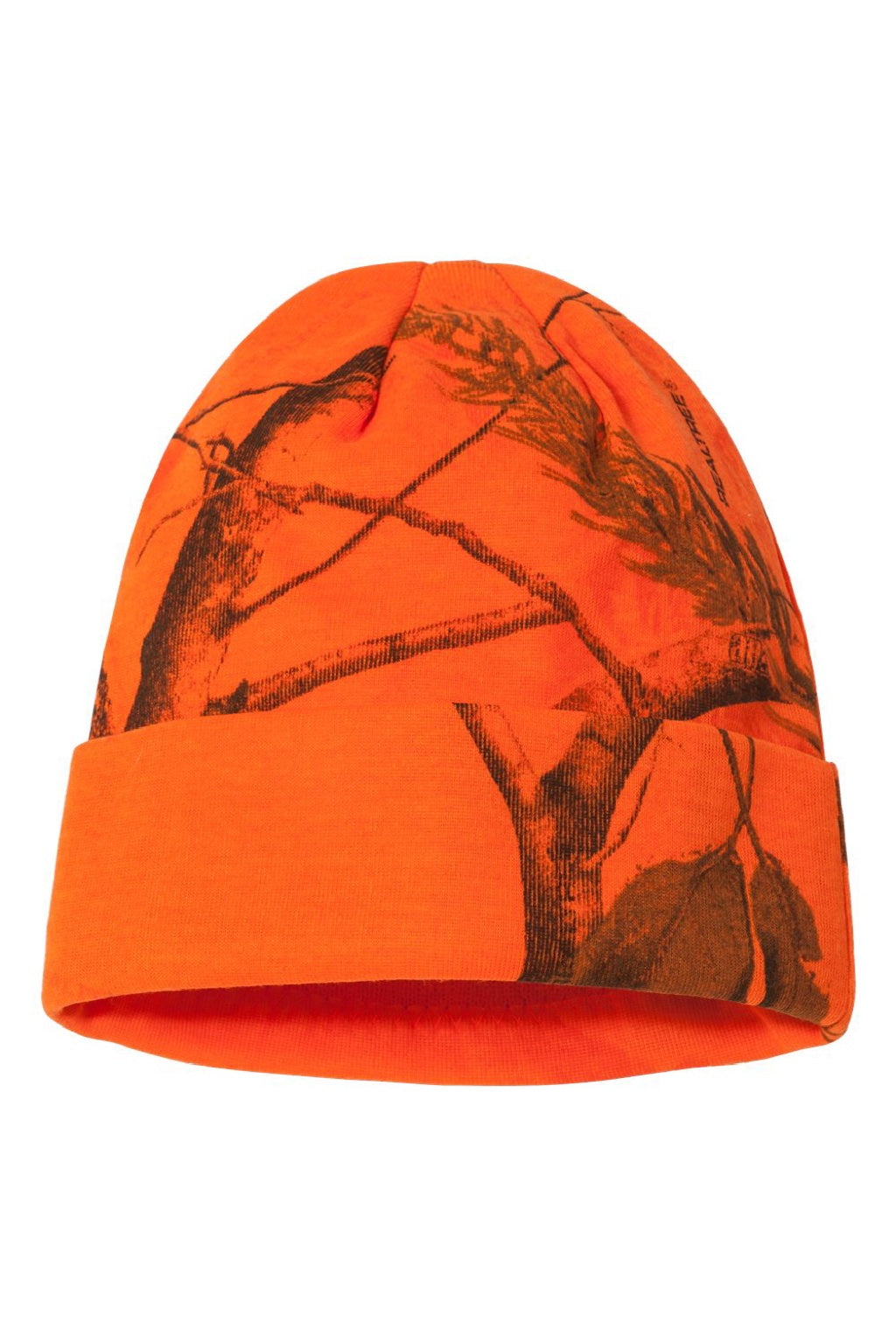 Kati Hats LCB12 Unisex Camo Cuffed Beanie Blaze Realtree AP Flat Front