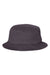 Sportsman Hats 2050 Mens Bucket Hat Charcoal Grey Flat Back