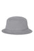 Sportsman Hats 2050 Mens Bucket Hat Grey Flat Front