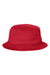 Sportsman Hats 2050 Mens Bucket Hat Red Flat Back