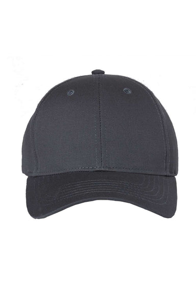 Sportsman Hats 2260 Mens Twill Adjustable Hat Dark Grey Flat Front