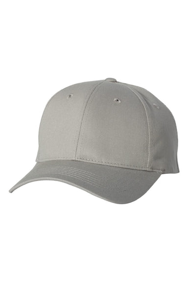 Sportsman Hats 2260 Mens Twill Adjustable Hat Grey Flat Front