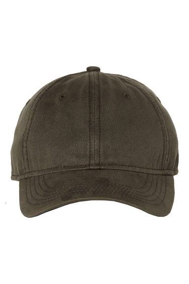 Dri Duck 3748 Mens Foundry Canvas Hat Brown Flat Front