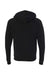 Independent Trading Company PRM33SBZ Mens Special Blend Raglan Full Zip Hooded Sweatshirt Hoodie w/ Pockets Black Flat Back