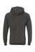 Independent Trading Company PRM33SBZ Mens Special Blend Raglan Full Zip Hooded Sweatshirt Hoodie w/ Pockets Carbon Grey Flat Back
