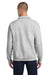 Jerzees 4528M/4528MR Mens Super Sweats NuBlend Pill Resistant Fleece 1/4 Zip Sweatshirt Ash Grey Model Back